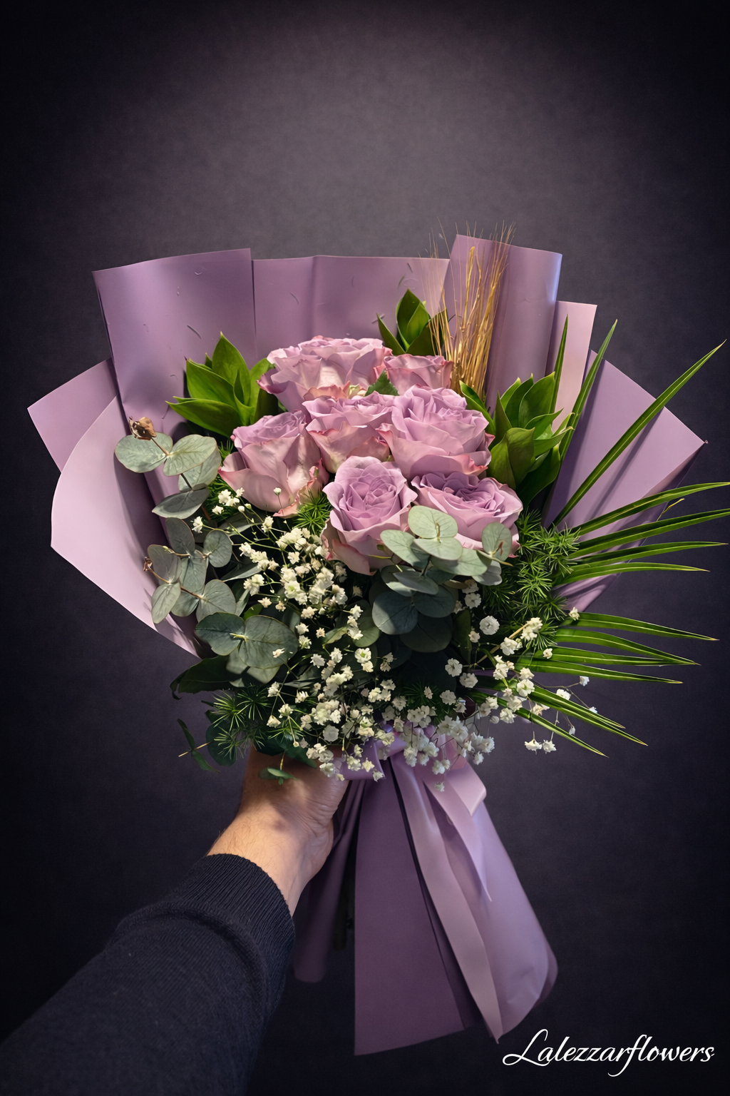 7'li Lila Gül Buketi