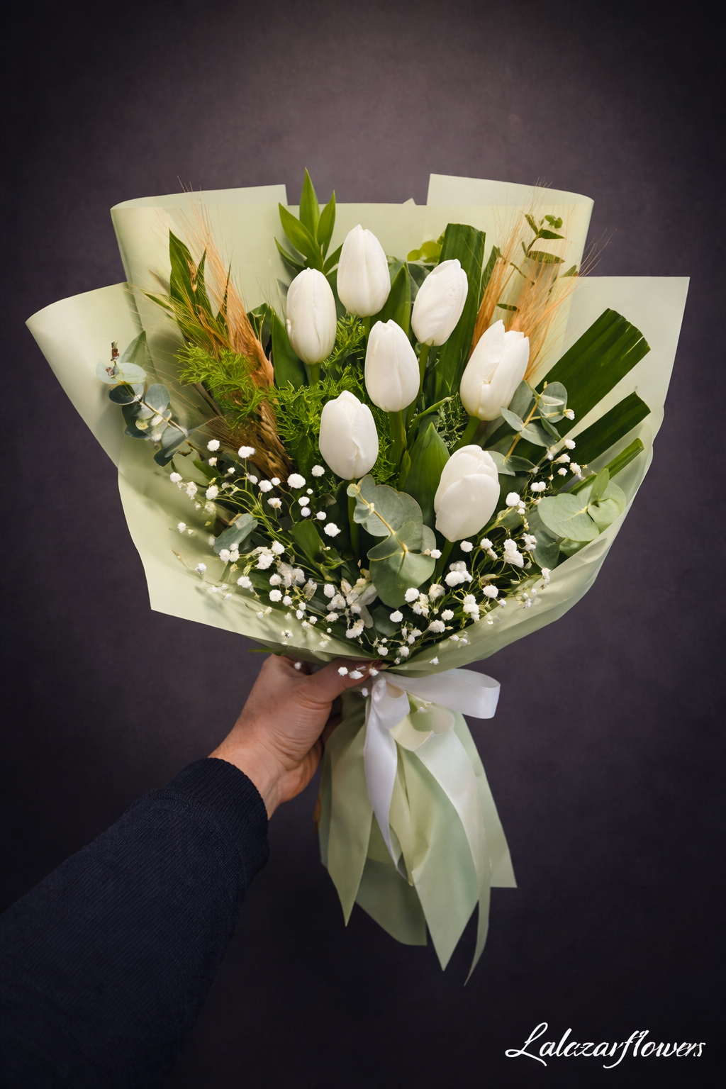 7'li Premium Beyaz Lale