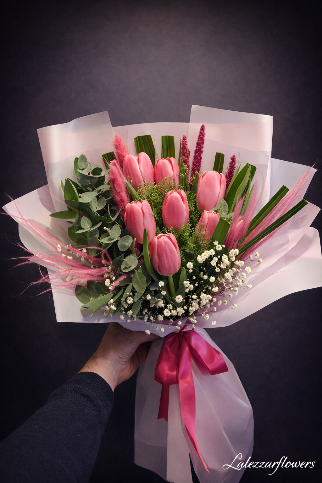 7'li Premium Pembe Lale