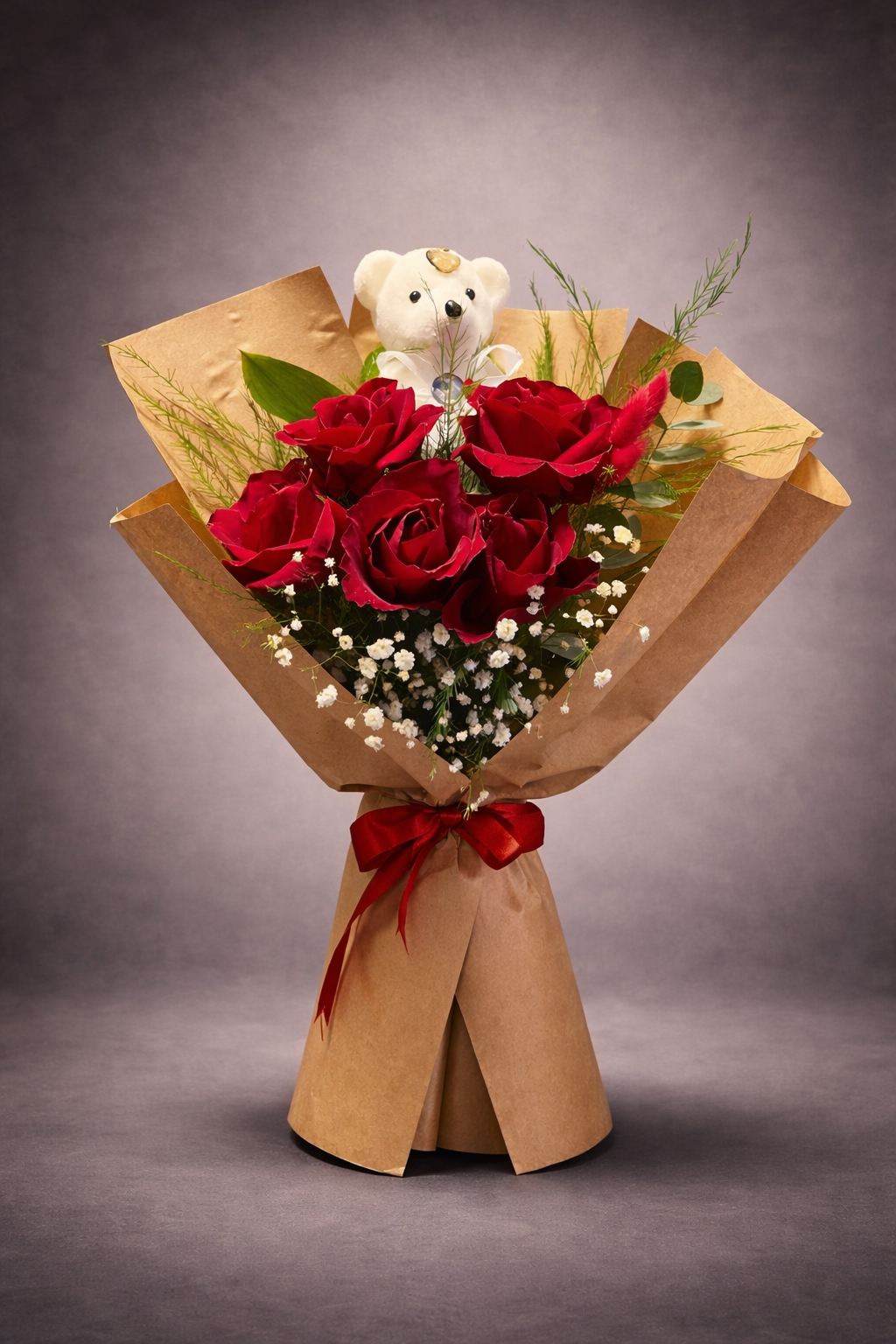 Kırmızı Gül 5'li