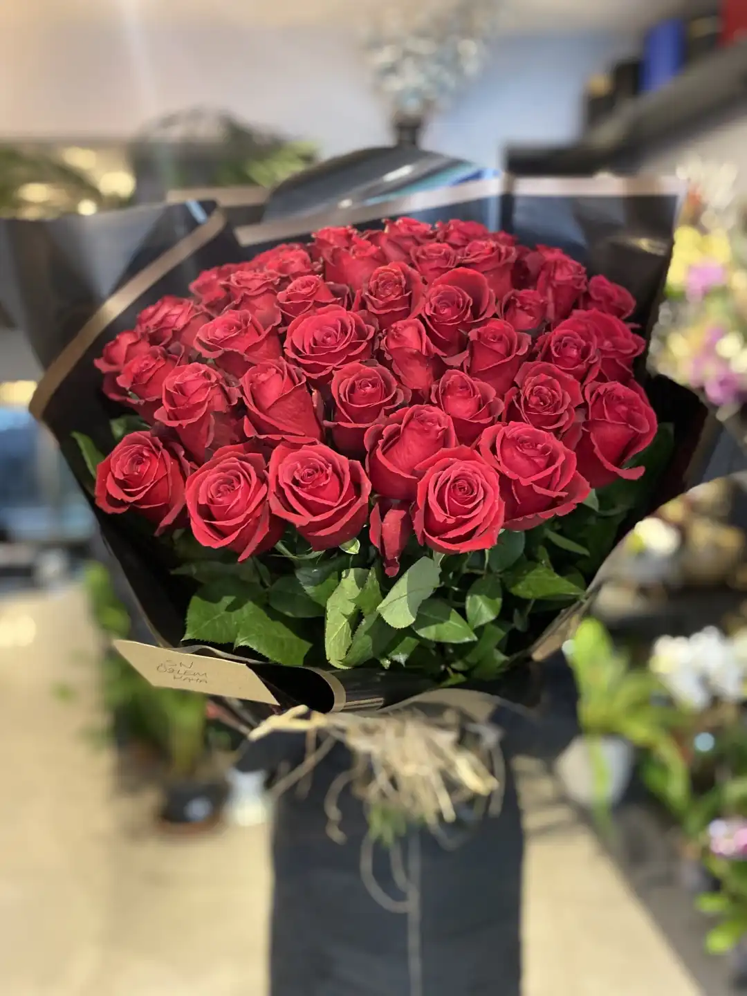 50 Adet Premium Kırmızı Gül