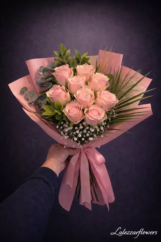 7'li Pembe Gül Buketi