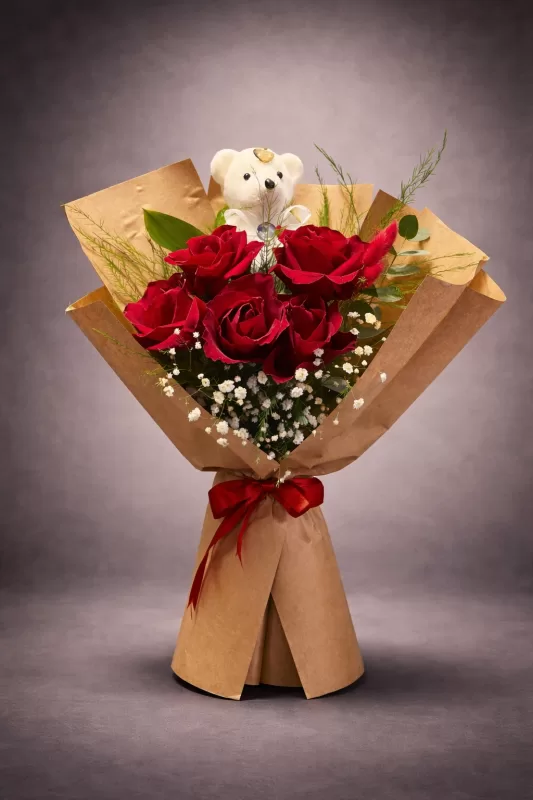 Kırmızı Gül 5'li